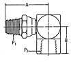 2252 External Pipe Swivel X Internal Pipe Elbow